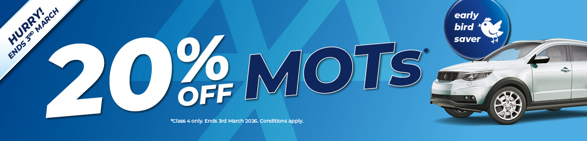 20% off MOT Offer