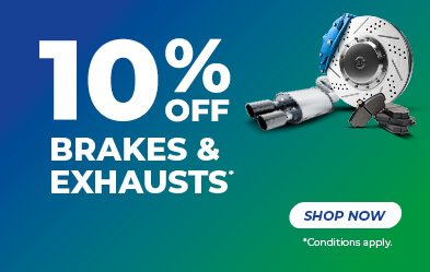 10% Off Brakes and Exhausts