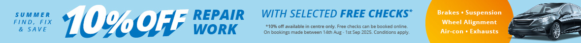 Find, Fix & Save 10% this Summer!