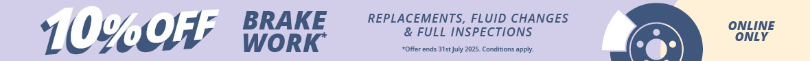 10 percent off brakes offer