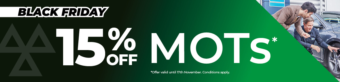 15% Off MOT (Black Friday Offer)