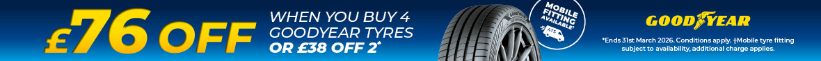 Goodyear £38 Off 2 Tyres