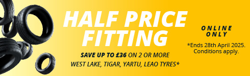 Half Price Budget March 2025 2-4 tyres