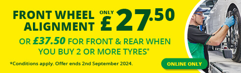 Half Price Alignment 2 or 3 tyres