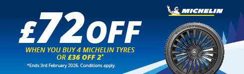 Michelin £36 Off 2 Tyres