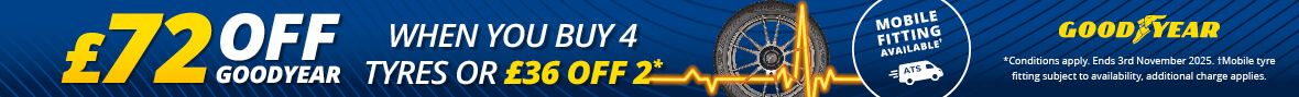 Goodyear £36 Off 2 Tyres