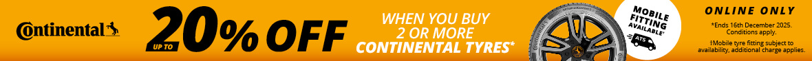 Continental 10% Off 2-3 Tyres