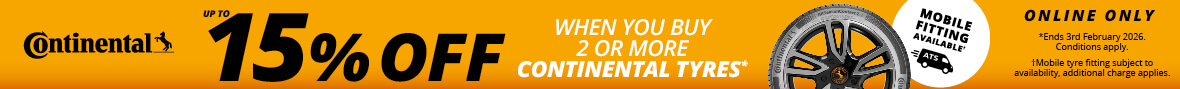 Continental 10% Off 2-3 Tyres