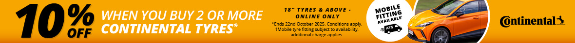10% Off 2+ 18" Continental