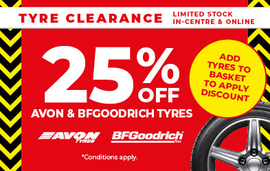 25% Off Avon & BFGoodrich